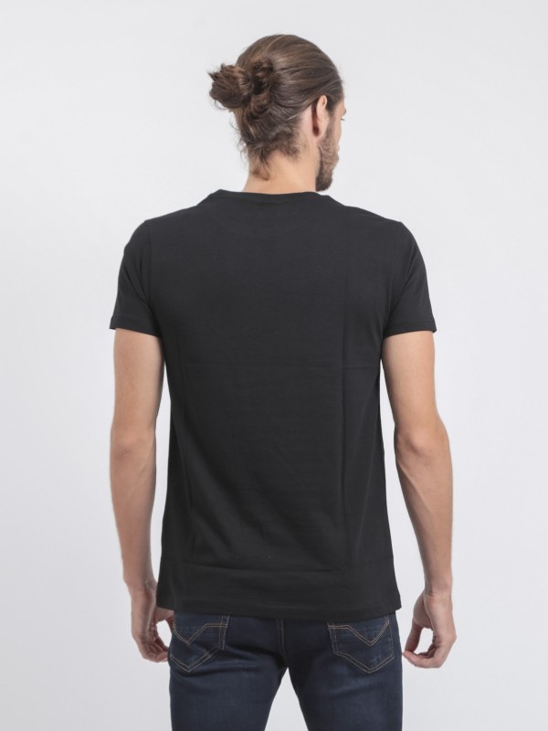 T-shirt col rond pur coton...