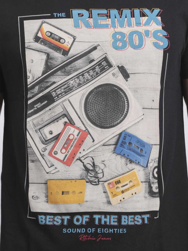 T-shirt col rond pur coton...