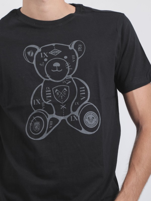 T-shirt col rond pur coton...