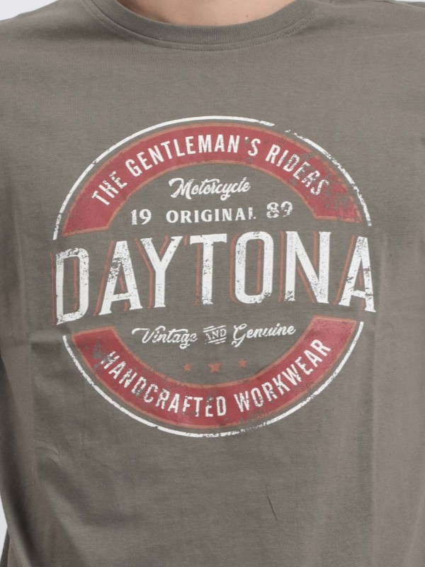 T-shirt col rond pur coton...