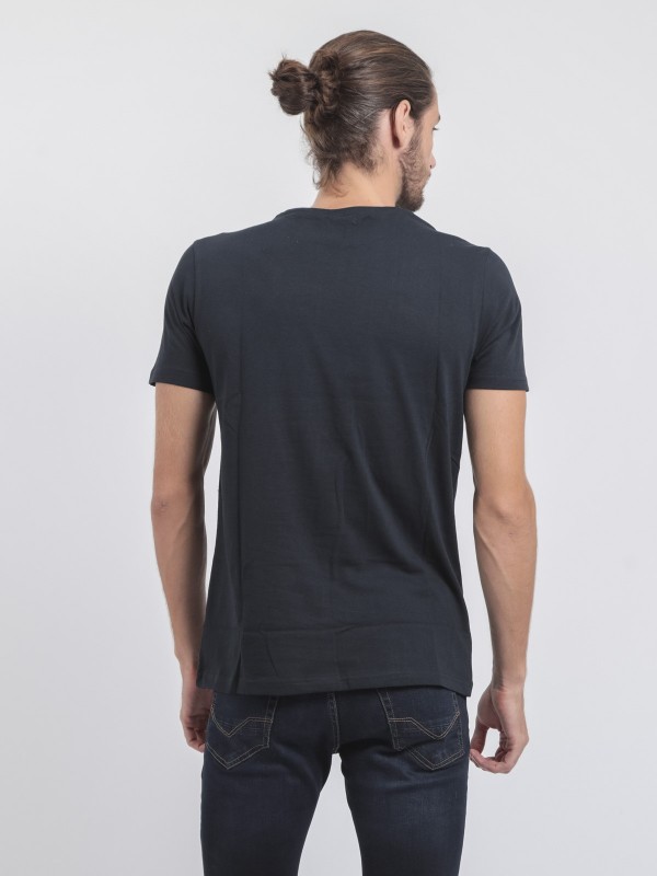 T-shirt col rond pur coton...