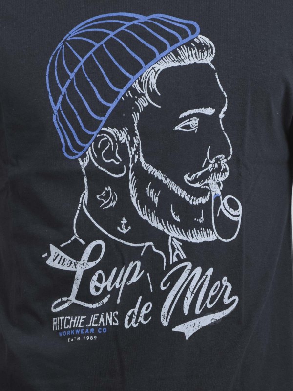 T-shirt col rond pur coton...