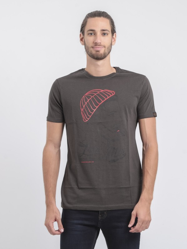 T-shirt col rond pur coton...