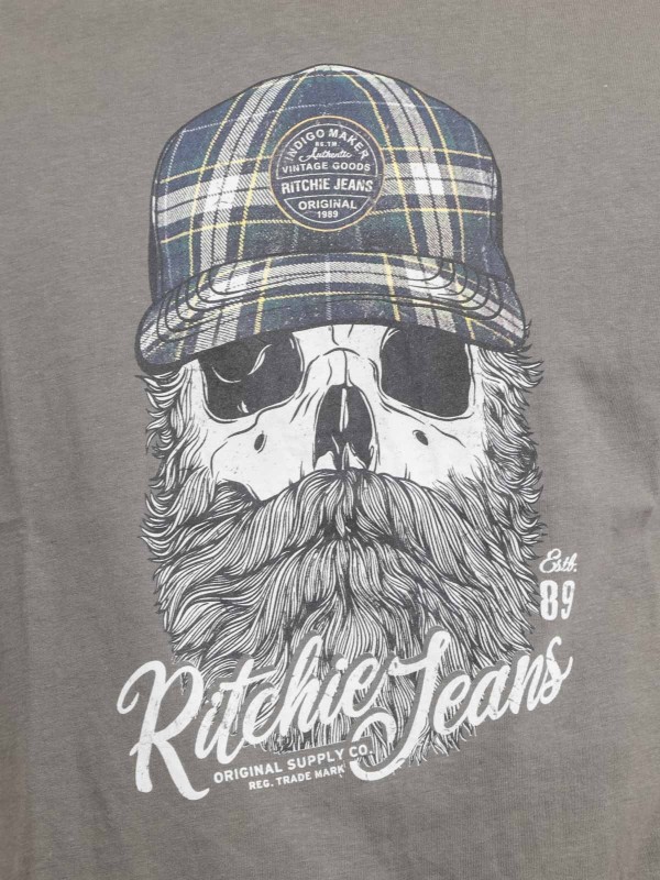 T-shirt col rond pur coton...