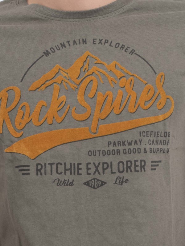 T-shirt col rond pur coton...