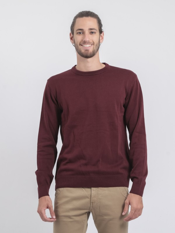 Pull col rond pur coton...