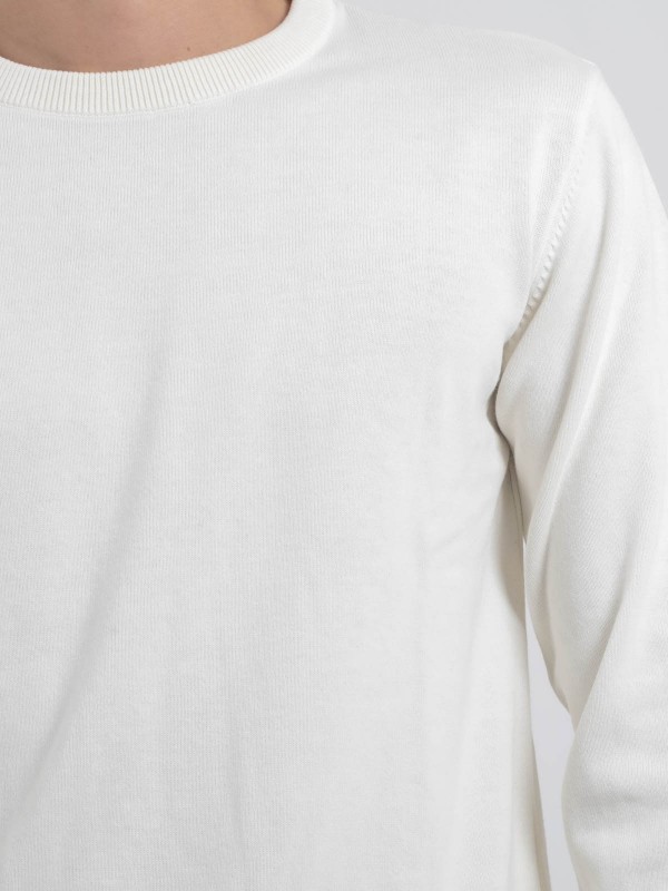 Pull col rond pur coton...