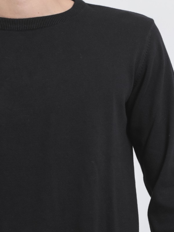 Pull col rond pur coton...