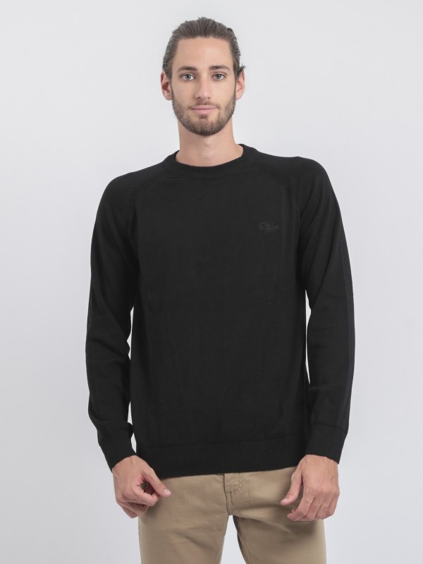 Pull col rond pur coton...