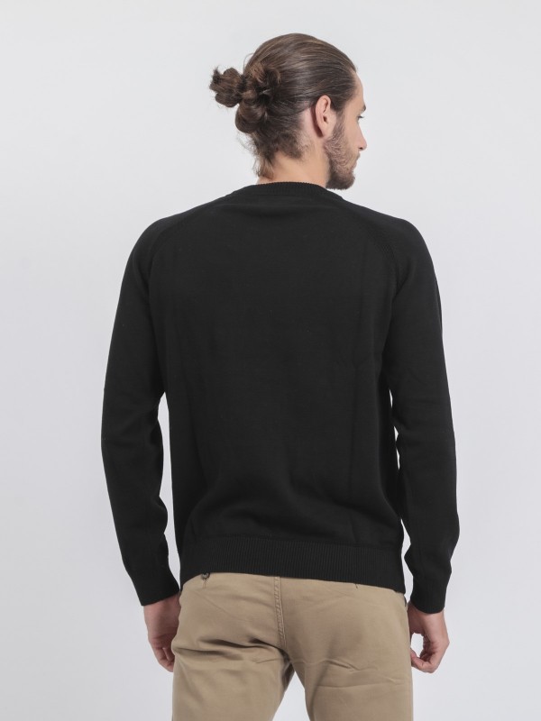 Pull col rond pur coton...