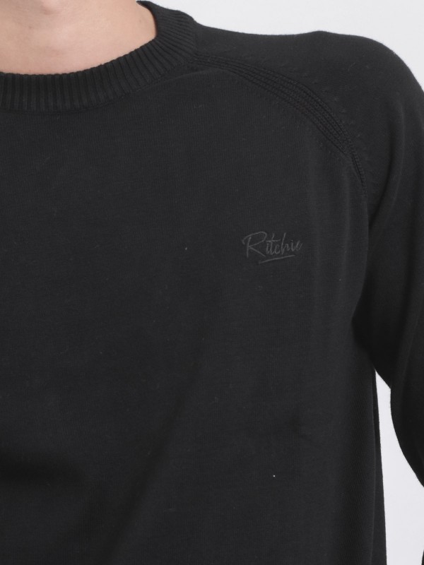 Pull col rond pur coton...