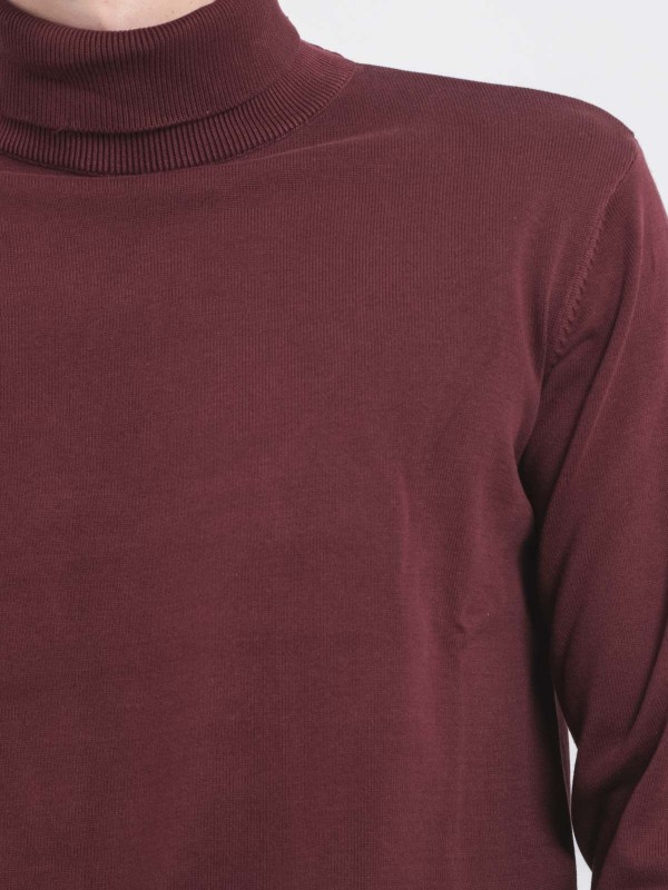 Pull col roulé pur coton...