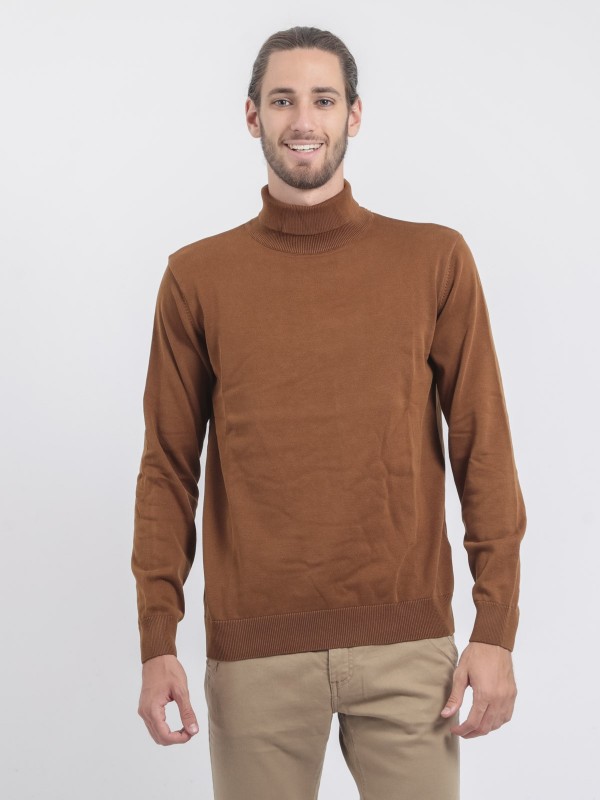 Pull col roulé pur coton...