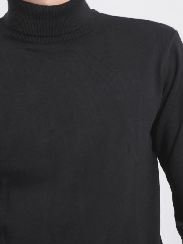 Pull col roulé pur coton...