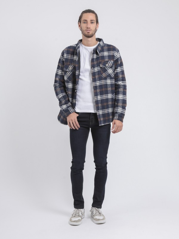 Surchemise manches longues...