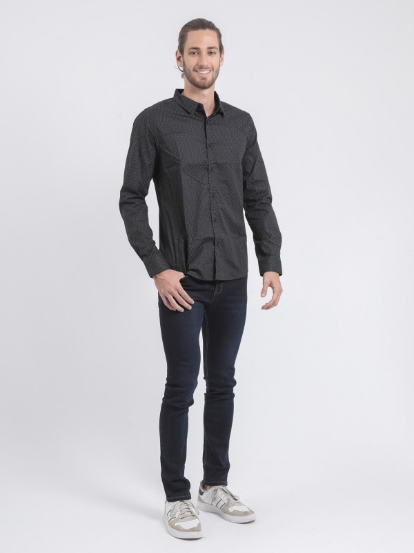 Chemise manches longues...