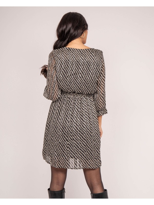 Robe courte motifs IBURN