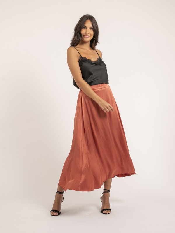 Caraco satin et dentelle...