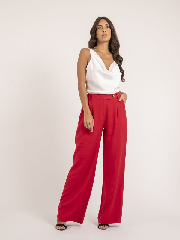 Caraco satin FELANA - Blanc