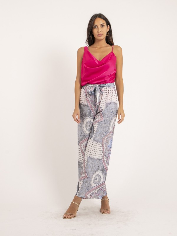 Caraco satin FELANA - Rose...