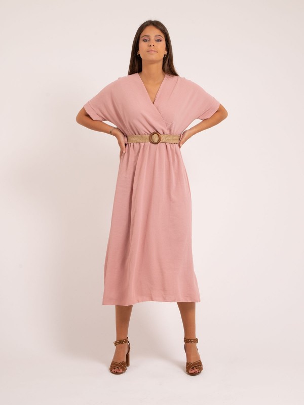 Robe longue et ceinture...