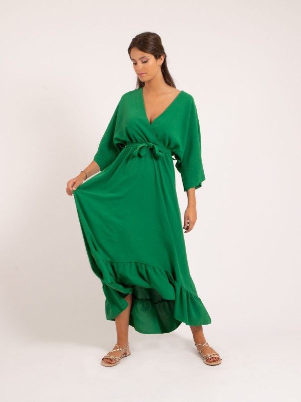 Robe longue IOANNA - Vert