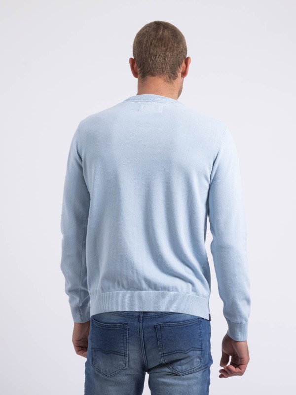 Pull col rond pur coton...