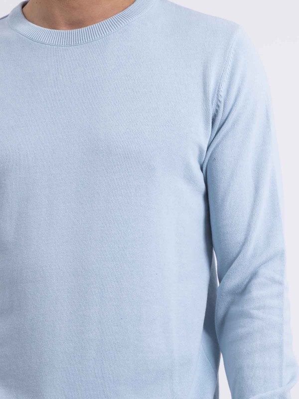 Pull col rond pur coton...