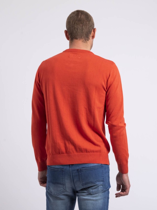 Pull col rond pur coton...