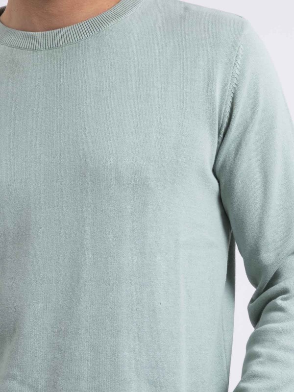 Pull col rond pur coton...