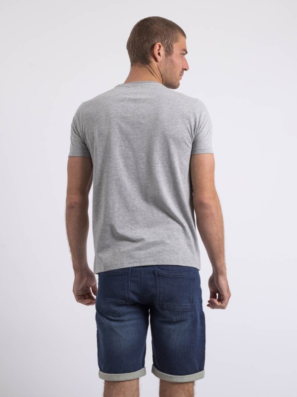 T-shirt col rond NAGORI - Gris