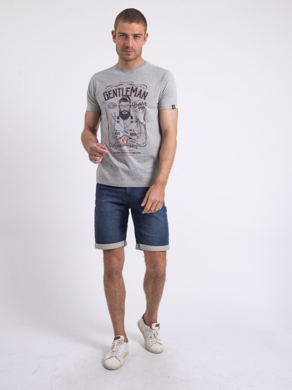 T-shirt col rond NAGORI - Gris