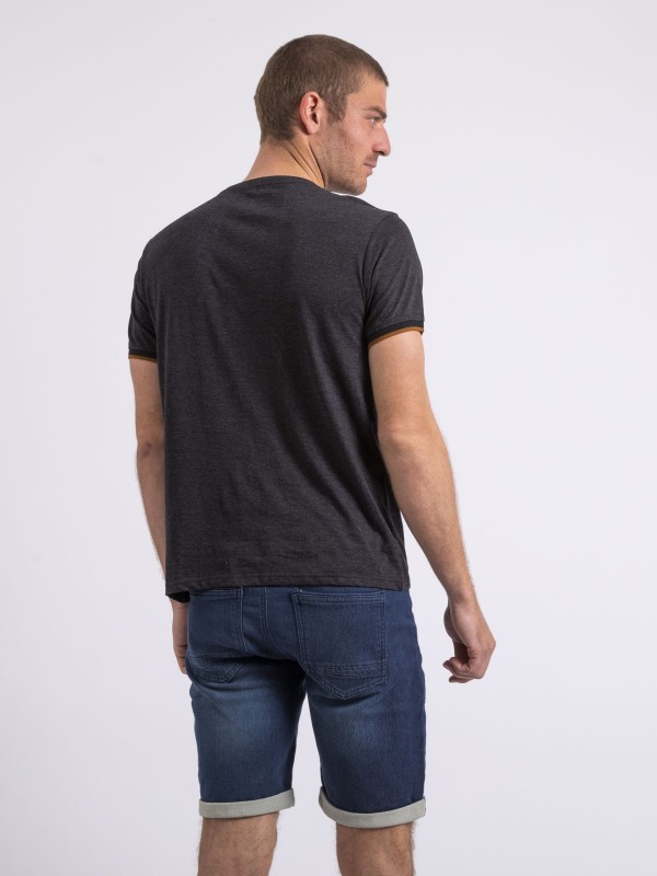 T-shirt col rond NAKOTOC -...