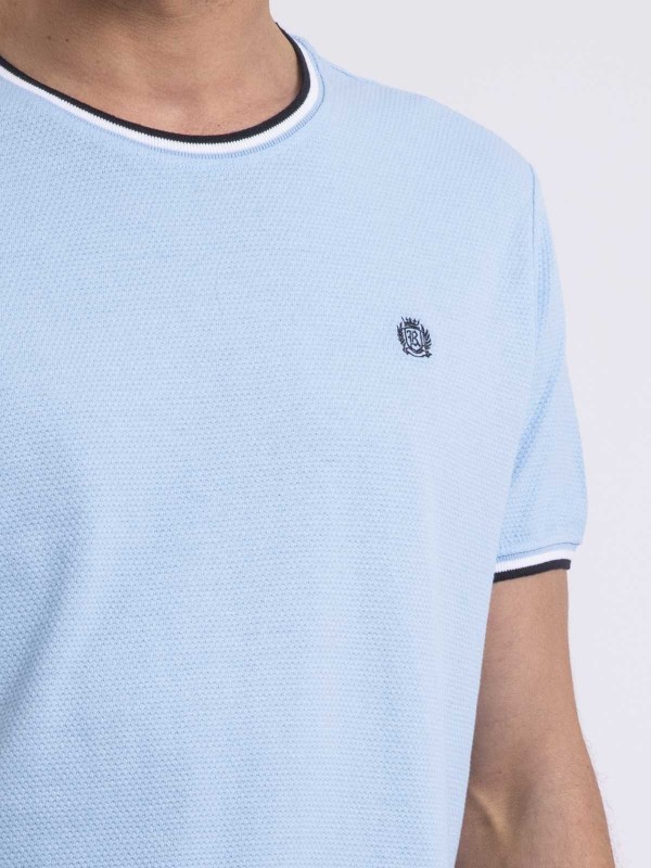 T-shirt col rond pur coton...