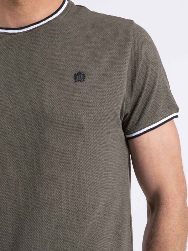 T-shirt col rond pur coton...