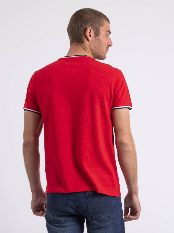 T-shirt col rond pur coton...