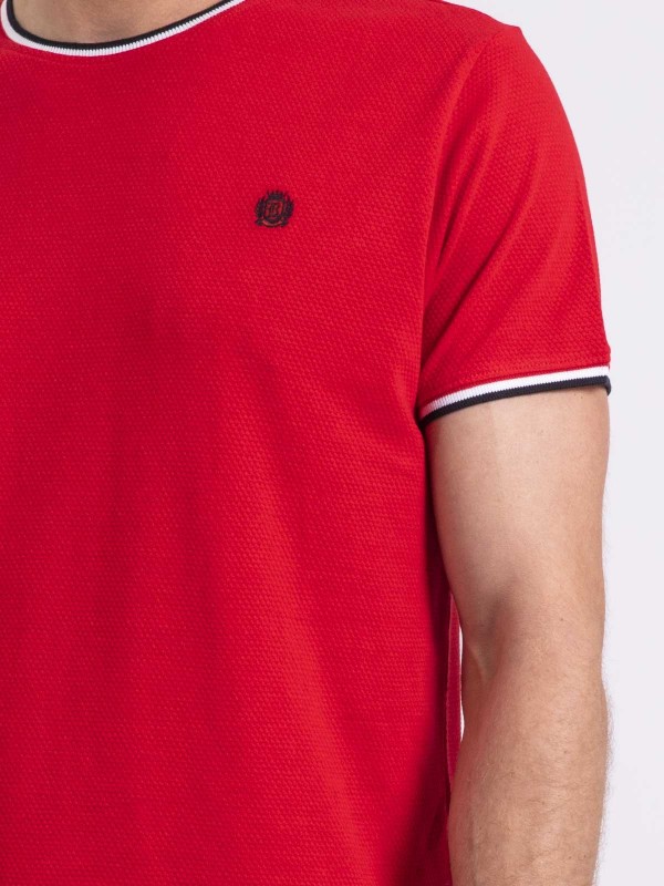 T-shirt col rond pur coton...