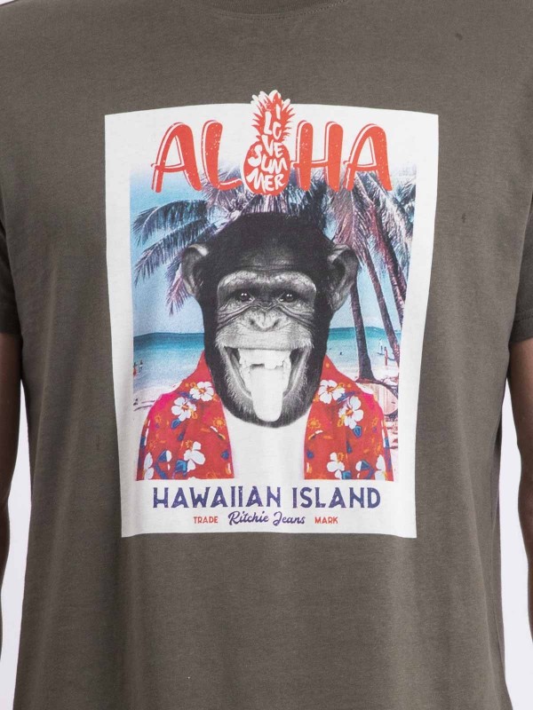 T-shirt col rond NIPAGOLO -...