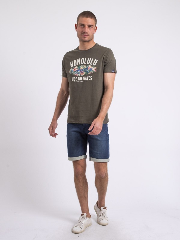 T-shirt col rond NIROULIO -...