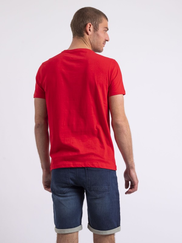 T-shirt col rond NIROULIO -...