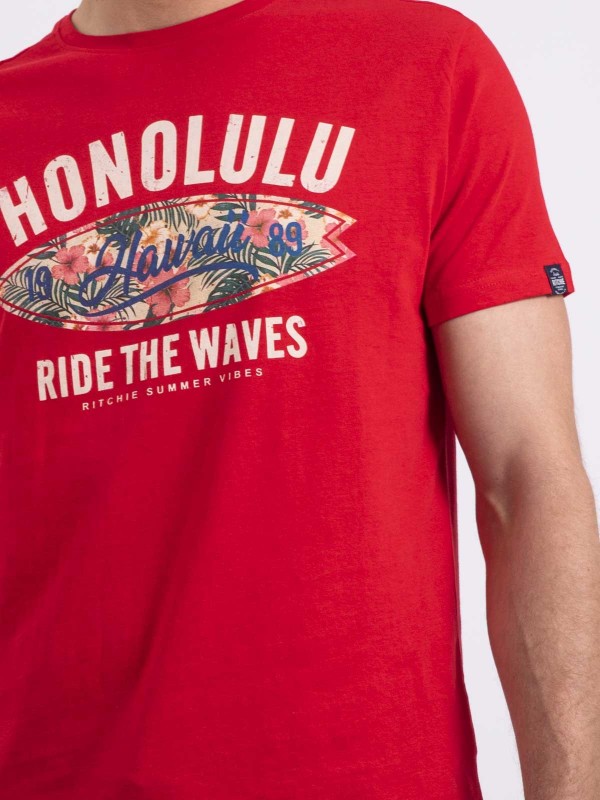 T-shirt col rond NIROULIO -...