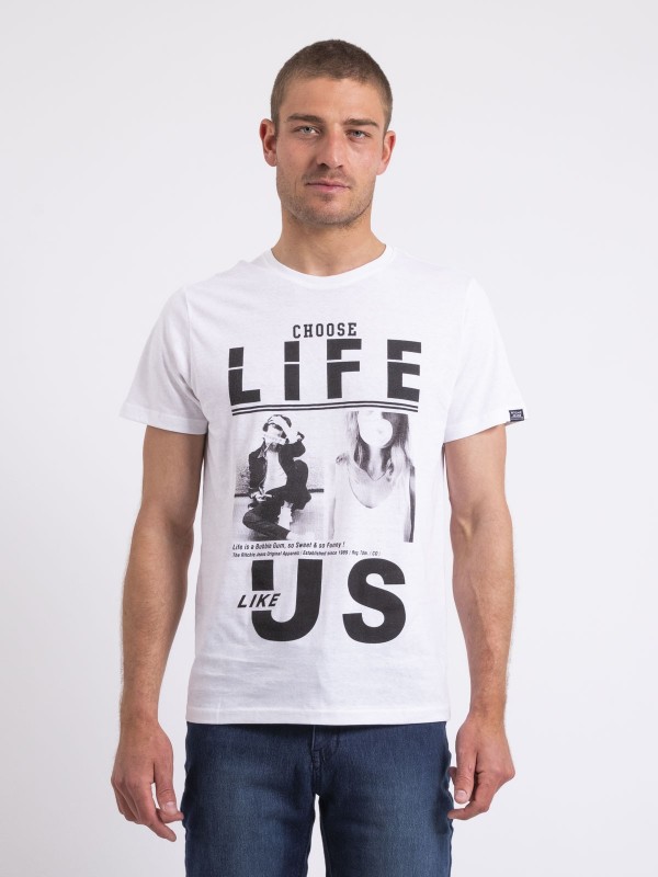 T-shirt col rond NIXIROCK -...