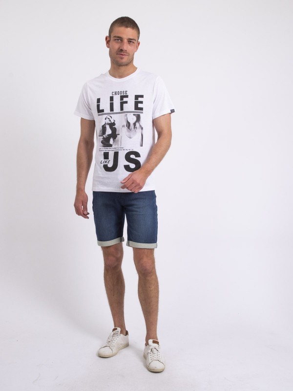 T-shirt col rond NIXIROCK -...