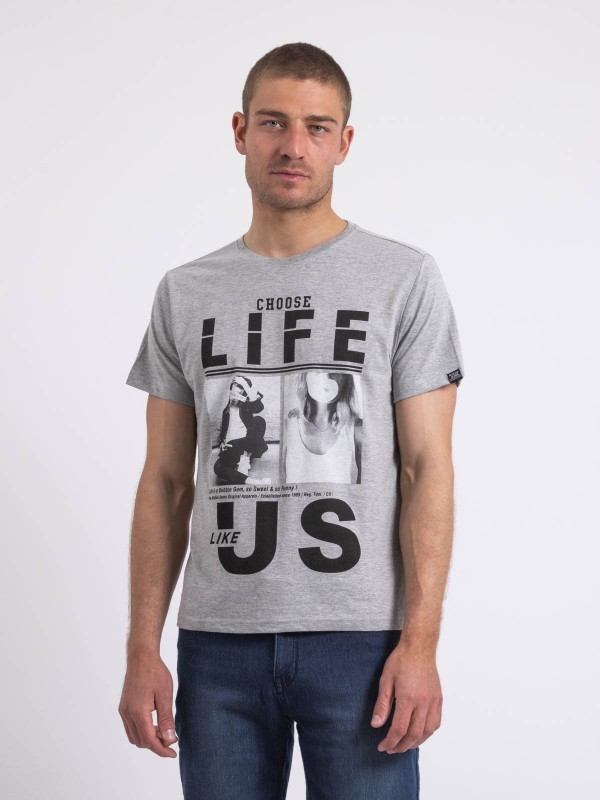 T-shirt col rond NIXIROCK -...