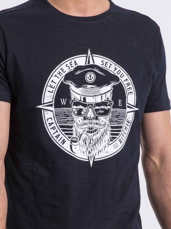 T-shirt col rond NOLOLAND -...