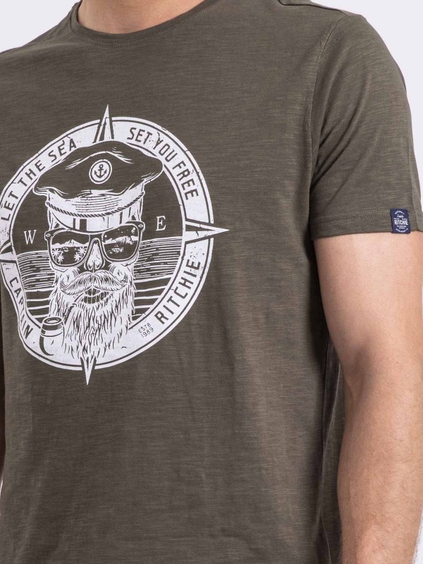 T-shirt col rond NOLOLAND -...