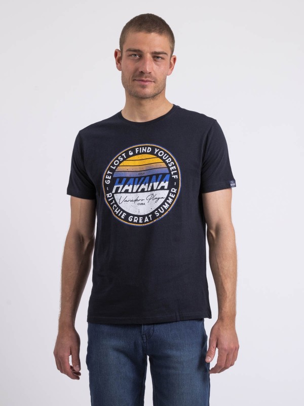 T-shirt col rond NOLPIX -...