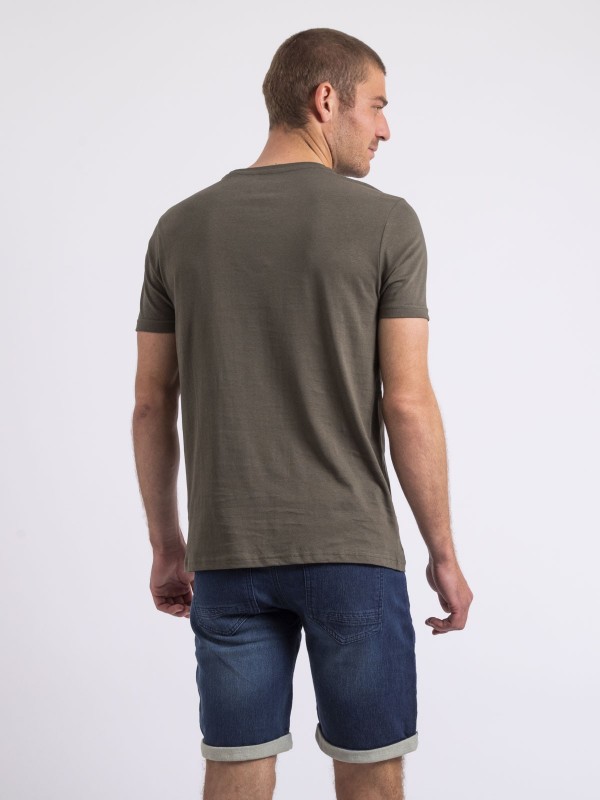 T-shirt col rond NOLPIX - Kaki