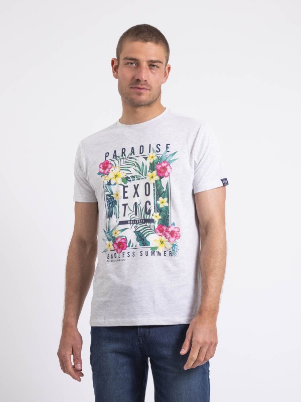 T-shirt col rond NOPAJOUX -...