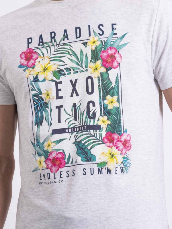 T-shirt col rond NOPAJOUX -...